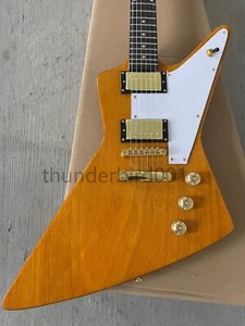 1958 Korina Explorer Electric Guitar Gold Hardware HH Pickups Original Wood - Picture 1 of 6