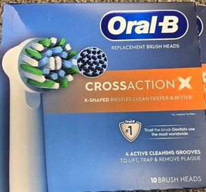 2 PACKUNGEN À 10 20 GESAMT! Oral-B CrossAction Bürstenköpfe Neu Versiegelt/OPEN BOX - Bild 1 von 2