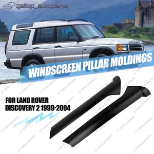 2× WINDSCREEN PILLAR MOLDINGS For LAND ROVER DISCOVERY 2 1999-2004 LH+RH Front - Picture 1 of 8