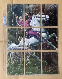 The Phantom Movie Cards ~ 9 Card Embossed Puzzle ~ Joe Jusko Signed ~ Ink Works - Picture 1 of 22