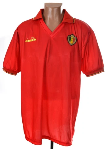 BELGIUM 1992/1994 HOME FOOTBALL SHIRT JERSEY DIADORA SIZE XL ADULT Cover