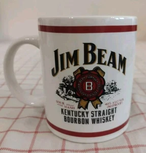 Taza de café Jim Beam Kentucky bourbon whisky taza blanca 3 3/4" H - Imagen 1 de 5