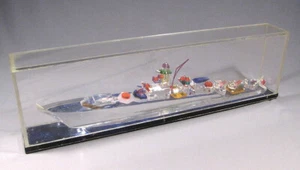 Model Ship Warship Russian Vintage Soviet Navy Vintage Old Military Trench Art - Picture 1 of 9