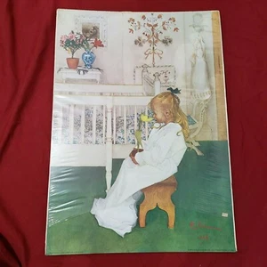 Lizbeth with Yellow Tulip Carl Larsson Pictura Graphica Print pic in Sweden 1975 - Bild 1 von 6