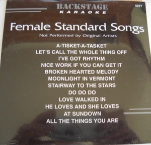 **KARAOKE CD+G DISC BACKSTAGE BS4017 FEMALE STD FREE UNTRACKED POST AUSTRALIA** - Picture 1 of 2