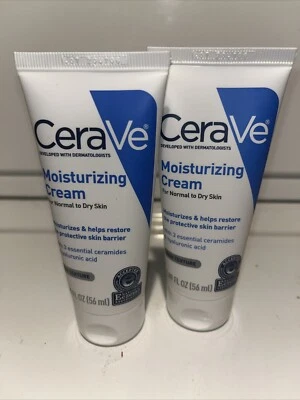 3x Cerave Daily Moisturizing Cream 5 oz Each Normal To Dry Skin New Hydrating - Image 1 of 2