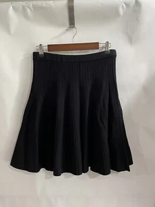Chelsea & Teodore Black Knit Flare Size L Skirt - Picture 1 of 5