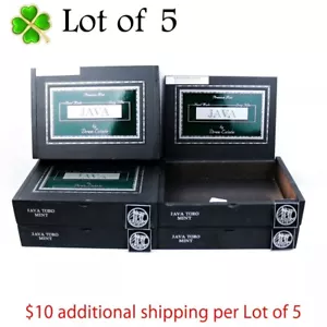 Lot of 5 Java Toro Mint Empty Wood Cigar Box 10" x 7.25" x 2" - Picture 1 of 12