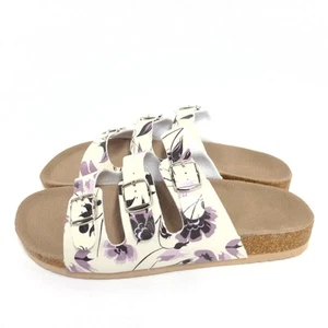 Gold Coast Women's Floral Slide Sandals, Size 8 - Picture 1 of 7