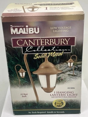Canterbury Collection Malibu Bronze Solid Metal Hanging Walk Path Light CS120TA - Image 1 of 4