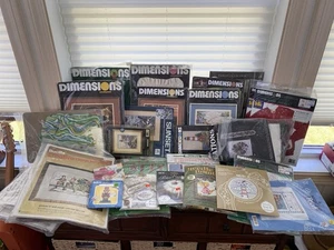Huge Lot 29 Vintage Needlepoint/craft Kits-Buscilla, Dimensions many New, Opened - Picture 1 of 16
