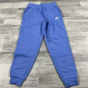 Nike Sportswear Club Fleece Blue Joggers Kids FD3008-450 Pants Swoosh Size Mdn - Picture 1 of 8