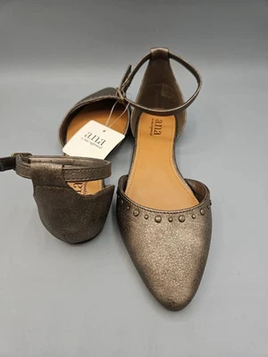 Pisos de ballet A.n.a Ana Darell para mujer punta cerrada de bronce talla 10 M precio de venta sugerido por el fabricante 52 USD Foto 1 de 4