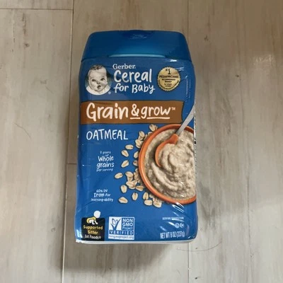 Cereal for Baby, Grain & Grow, 1st Foods, Oatmeal, 8 oz (227 g) - Image 1 of 3