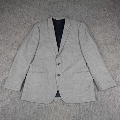 Casaco esportivo J Crew Blazer masculino 46R cinza Thompson Voyager 100% lã dois botões - Imagem 1 de 4