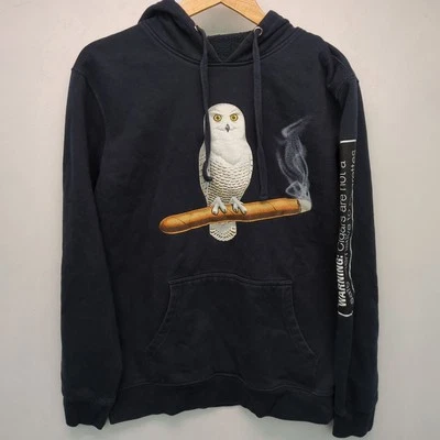 Sudadera con Capucha White Owl Cigar Azul Marino Coleccionistas Promo Sudadera con Capucha Talla Pequeña Foto 1 de 4