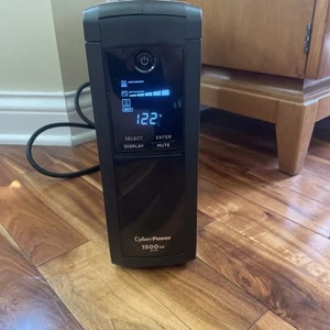 CyberPower CP1500AVRLCD 1500VA 1000W AVR 12-Outlet Tower UPS - Afbeelding 1 van 12
