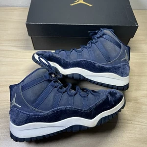 Nike Air Jordan 11 Retro Medianoche Azul Marino Terciopelo DO3857-441 - Talla 3y Caja Original - Imagen 1 de 9