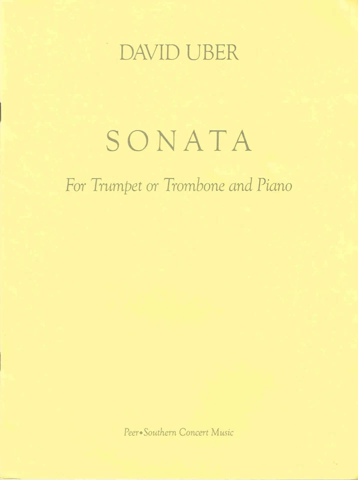 Sonata for Trumpet or Trombone and Piano by David Uber (00228160) - Image 1 of 1