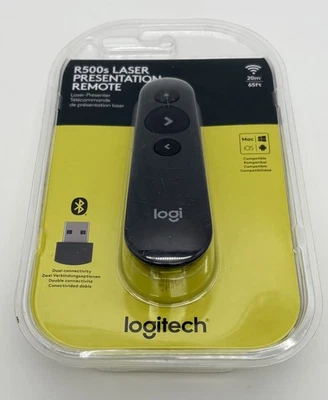 Logitech Presenter R500s – Kabelloser Presenter mit Laserpointer Graphit - Neu ! - Bild 1 von 4