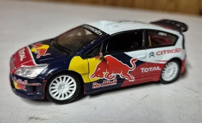 Voiture miniature citroen C4 wrc 1/43 norev No.7 racing red bull total Rallye... - Photo 1/4