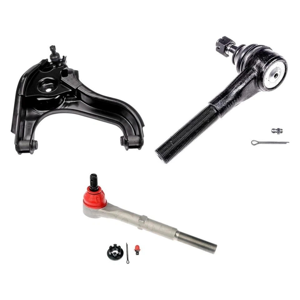 For Dodge Ram 2500 01-02 Control Arm with Ball Joint and Tie Rod End Kit Foto 1 de 1