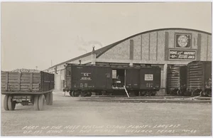 Weslaco Texas RPPC Postcard Central Georgia Train Texsun Grape Fruit Juice - Imagen 1 de 2