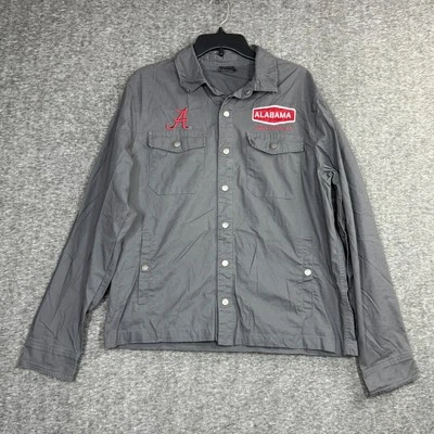 COLOSSEUM Alabama Crimson Tide SLATE CANVAS OVER-SHIRT Size Small Mens - Image 1 of 4