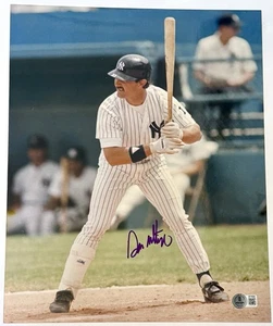 Don Mattingly signed Photo NY Yankees baseball 11x14 inch beckett coa - Picture 1 of 9