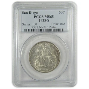 San Diego Commemorative Half Dollar 1935 S MS 65 PCGS SKU:I18929 - Picture 1 of 4