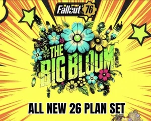 ¡Artículos de Fallout 76 Xbox! ¡Paquete de 26 planes de eventos Big Bloom! - Imagen 1 de 1