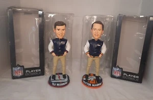 (LIMITED 504) Eli Manning NY Giants Peyton Manning Denver Broncos Bobblehead - Picture 1 of 9