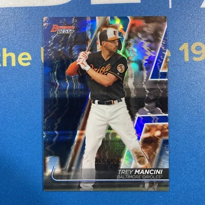 Trey Mancini 2020 Bowman Best Blue Parallel 106/150 #58 Baltimore Orioles MLB - Image 1 of 4