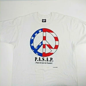 VTG 1991 Operation Desert Storm Peace Screen Stars Single Stitch XL T Shirt USA - Picture 1 of 12