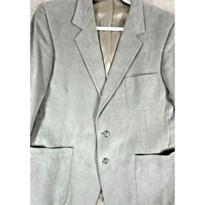 Blazer Abrigo Deportivo Chaqueta McPherson Vintage Ultra Gamuza Para Hombre 46 R Gris *LEER - Imagen 1 de 15