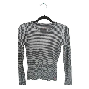 Abercrombie Kids Striped Lightweight Sweater Blue & White Girls Size 15/16 EUC - Picture 1 of 5