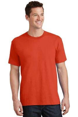 Port & Company PC54T Mens Big & Tall Short Sleeve Core Cotton Crew Neck T-Shirt - Image 1 of 3