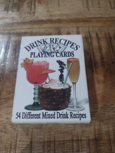 Drink Recipes Playing Cards 54 Different Mixed Drink Barware Drinking Party Game - Picture 1 of 5