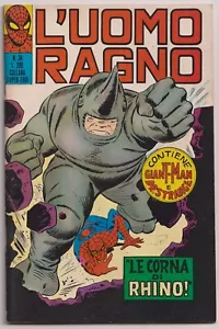 L'Uomo Ragno 34 (Amazing Spider-Man 41) FN+ 1971 1st App Rhino Romita Italian - Picture 1 of 5