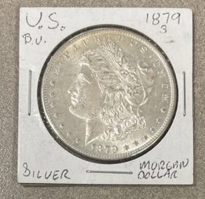 1879-S MORGAN SILVER DOLLAR - BU ~BEAUTIFUL COIN~ - Picture 1 of 2