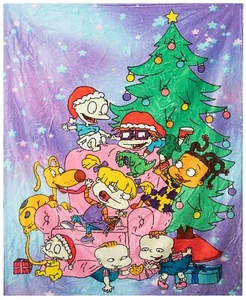Kid's Nick Cartoon Rugrats Throw Blanket , Silky Feel, Super Soft 60"x50" New! - Picture 1 of 3
