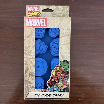 Marvel Comics Heroes Ice Cube Tray Mold Iron Man Hulk Captain America NEW - Image 1 of 4