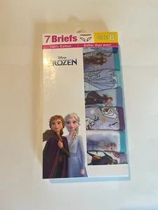 Girls' Disney Frozen 7 Pack Underwear Briefs Cotton New Size 8 - Picture 1 of 2