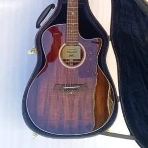 KOA Wood Acoustic Guitar Solid KOA Top Cutaway Professional Guitar - Picture 1 of 8