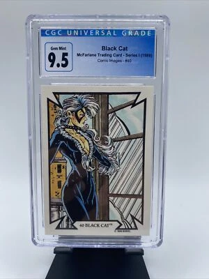 1989 McFarlane Collection BLACK CAT #40 1st Card/ Rookie! 🔥CGC 9.5 Gem Mint🔥 - Image 1 of 2