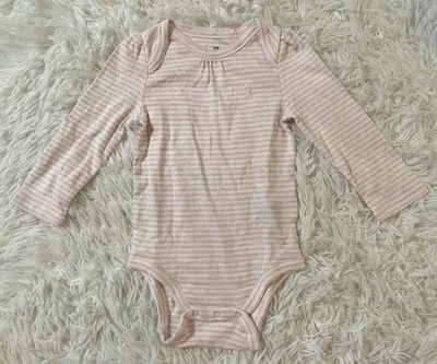 Body Baby Gap Brannan Bear Primeros Favoritos Rosa Rayas Niña 18-24M Algodón Foto 1 de 4