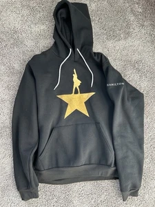 Creative Goods Hamilton Broadway Musical Hoodie Mens Black Pullover Logo Star L - Picture 1 of 6