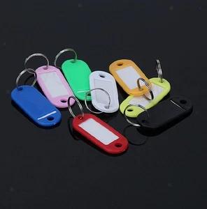 30 Pieces Colorful Tags with Divider Rings Random Colors - Picture 1 of 7
