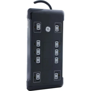 GE UltraPro 12 Outlet Surge Protector with 2 USB Tether, 8 ft Long Cord, 4320 Jo - Picture 1 of 6