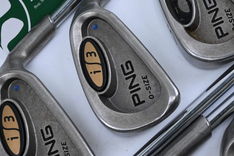 Ping i3 O-Size Irons / 3-PW+SW / Blue Dot / Regular Flex Ping Cushin JZ Shafts - Image 1 of 4